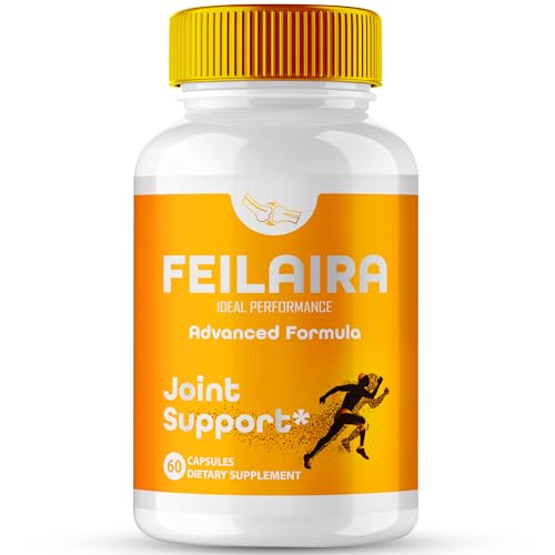 Feilaira Pills Official Feilaira Supplement Capsules for Joint Support - Maximum Strength All Natural Formula to Fortify Bones Movement & Bolster Flexibility Feila ria Pills Review (60 Capsules)