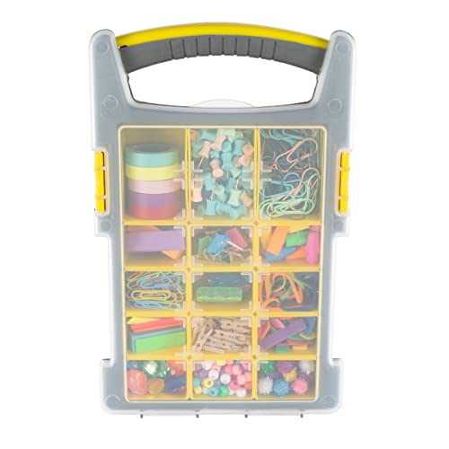 Stalwart 75-Mj4645102 Parts And Crafts Portable Storage Organizer Box (Set Of 4) Yellow/Black #TOP7