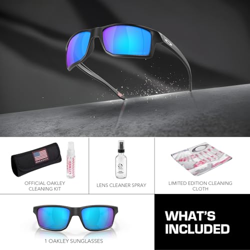 Image of Oakley GIBSTON OO9449 Rectangle Shape Sunglasses With Official Eyewear Kit | Men's Sunglasses