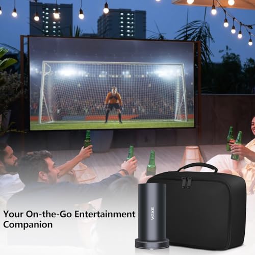 VGKE Beamer Tasche für Projektor und Zubehör, 26 cm x 18 cm x 15 cm, Schwarz