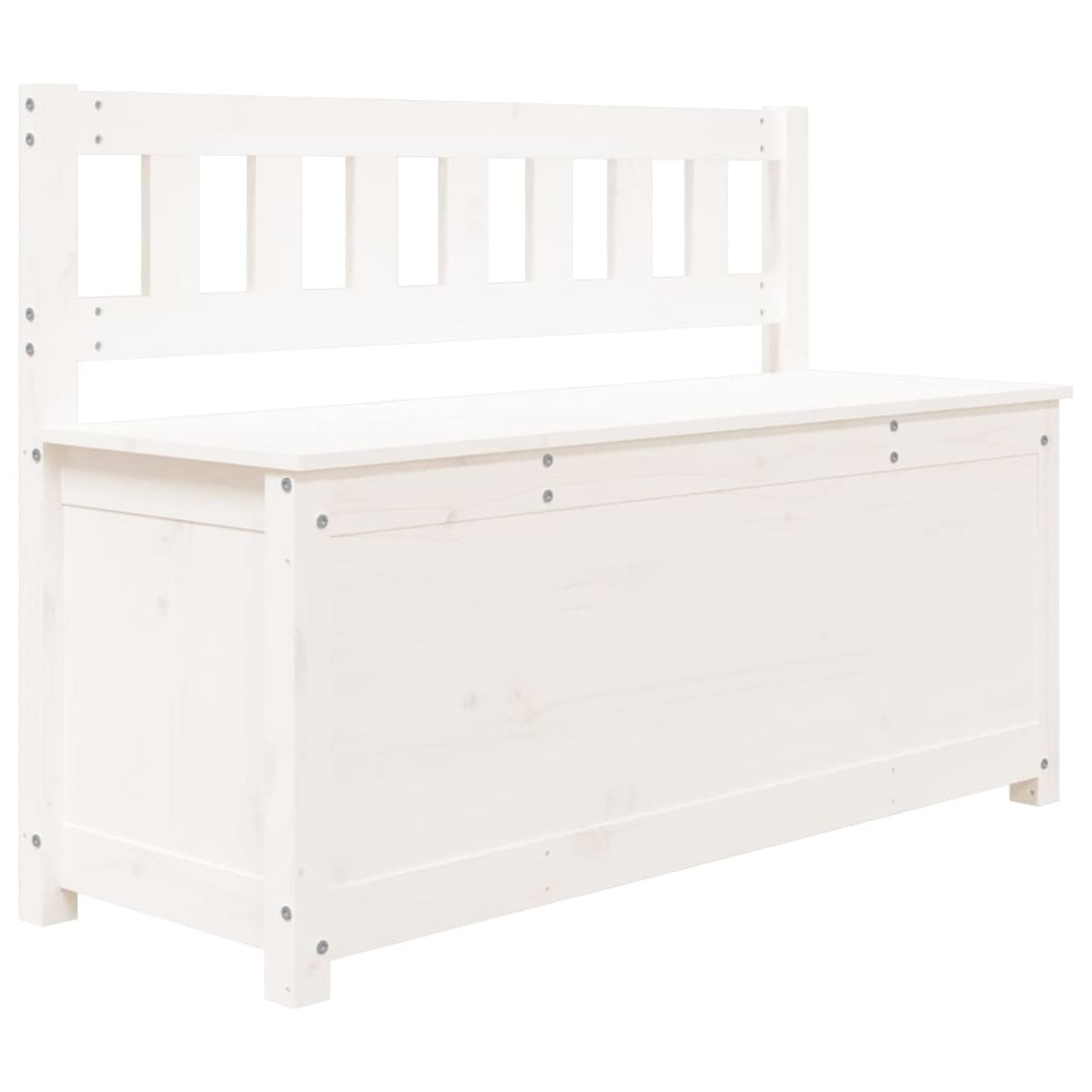 VidaXL Set 3 Cassapanche Panca In Acciaio E Legno Massello – Bianco Crema, Con Seduta Imbottita E Contenitore