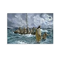 Amazon.co.jp: JESUS CHRIST イエス キリスト ガリラヤの海を歩く