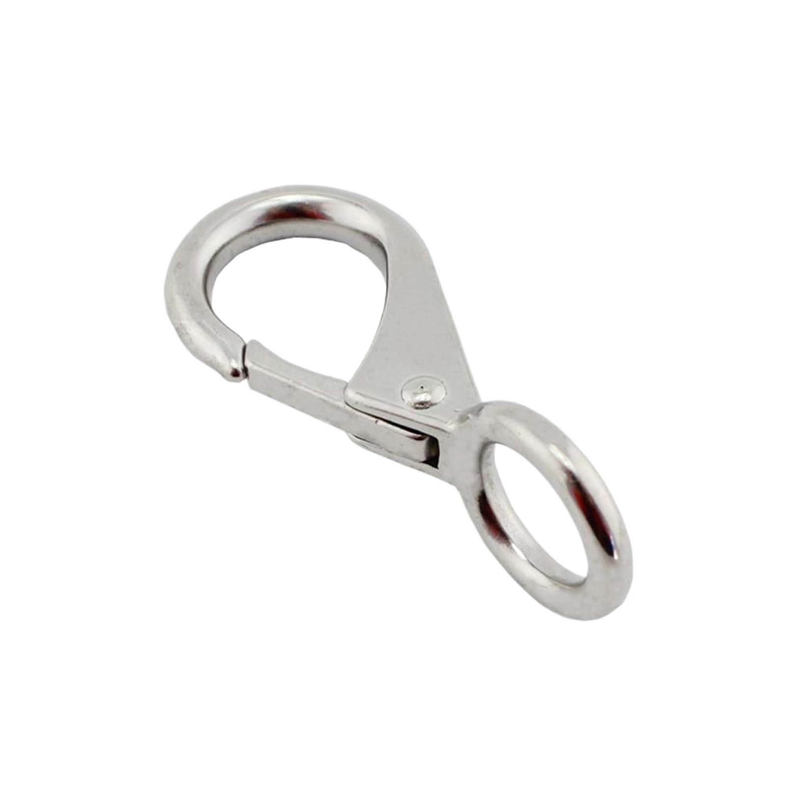 5 Stück robuster Karabinerhaken aus rostfreiem Stahl 304 mit festem Ösenclip, Karabinerhaken, universelle Marine-Clip-Dock-Hardware(72mm)