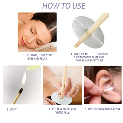 Beeswax Ear Candles Wax Removal，1Ear Cleaning Tools Cleaner Earwax - Thumbnail 3