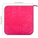 VIVOTE Microfiber Face Cloths Reusable Makeup Remover Cloth Ultra Soft Washcloths for Women 12Inch X 12Inch (6 Pack, Dark Pink)
