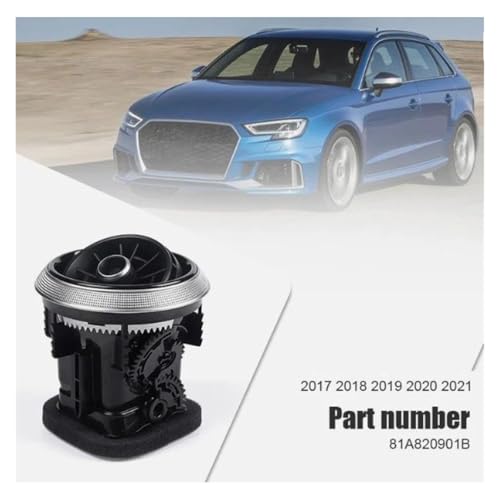 Grilles d'aération auto A3 S3 RS3 2017 à 2020: buse de ventilation de rechange pour climatisation