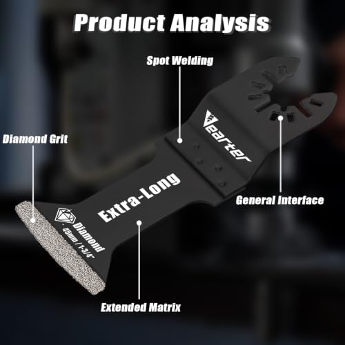 Vearter Extra Long Diamond Oscillating Blade
