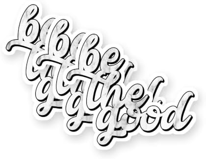 Be The Good White Marble Vinyl Stickers 3 Pack 3 Inch image 5
