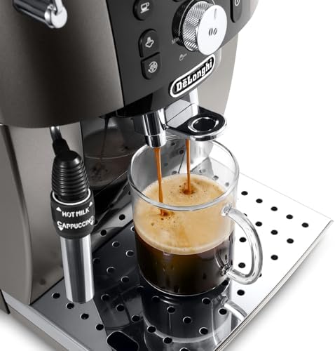 De'Longhi Magnifica S Smart ECAM250.​33.​TB, Machine à Café Automatique avec Mousseur à Lait, Taille Compacte Machine Grain à Tasse, Mousseur à Lait Manuel, 4 Recettes en Une Touche, Noir Titane - Image 3