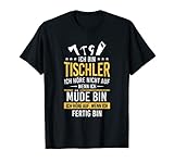 Ich Bin Tischler Elektriker Schreiner Handwerker Kettensäge T-Shirt