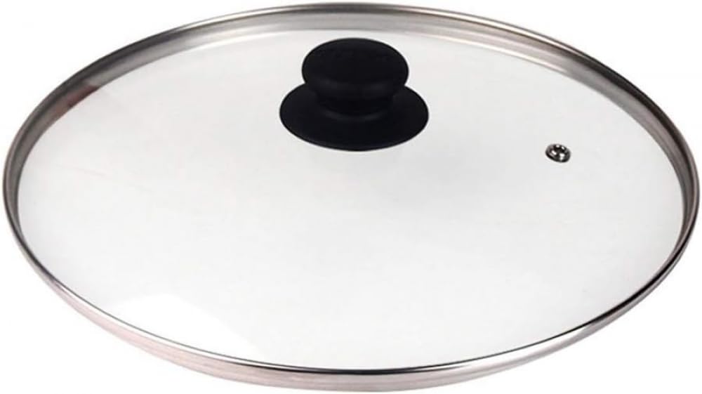 Couvercles de casserole en verre trempé - Antiadhésif - Couvercle en verre transparent - 36 cm