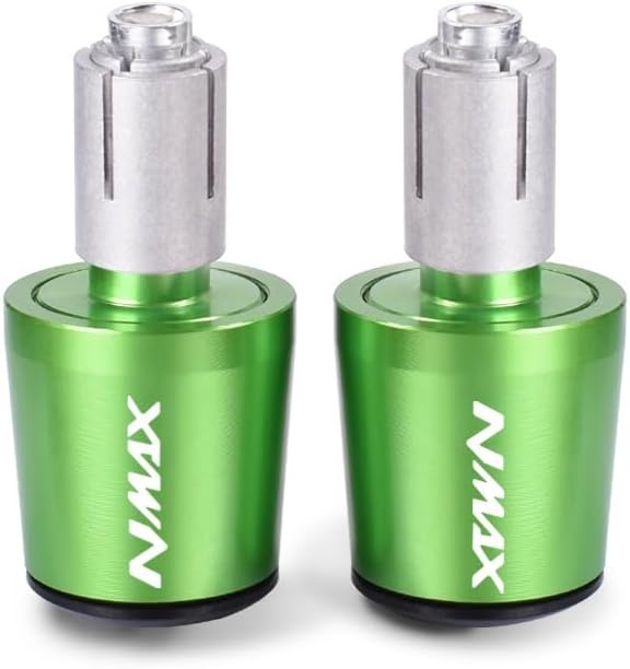 KSHSAA Grips for Yama&ha NMAX 125 155 NMAX125 NMAX155 N-MAX 125 155 2018-2021 CNC Motorcycle Handlebar Grips Handle Bar Cap End Plugs(Color:Green)