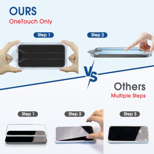 amFilm OneTouch for iPhone 18 Pro 6.3'' Screen Protector Tempered Glass - image 3