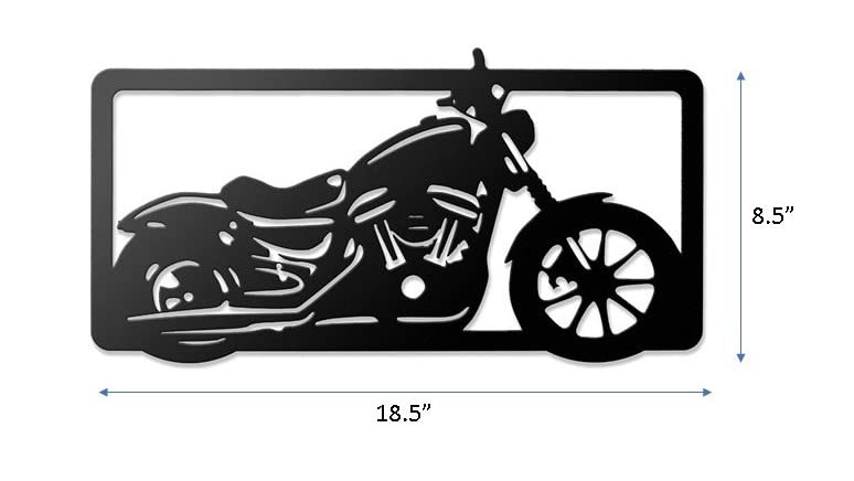 Image of METSY Metal Bike Wall Art | Lover Gifts | Wall Decor | Home Decoration Hangings | (216 m X 420 m, Black)