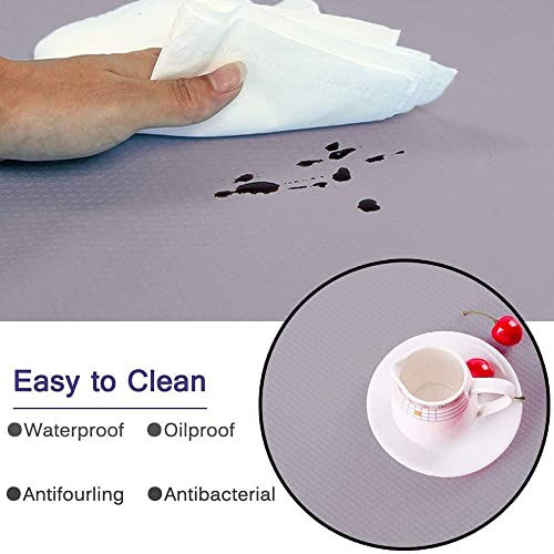 Bloss Plastic Shelf And Drawer Liner Non Adhesive Cupboard Liner Waterproof Shelf Liners For Cabinets, Storage, Desks, Bathroom, Kitchen - Grey 17.7"×59" #TOP1