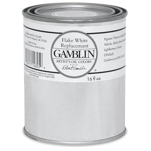 Gamblin Artist39;s Oil Color 16 oz Can - Flake White Replacement