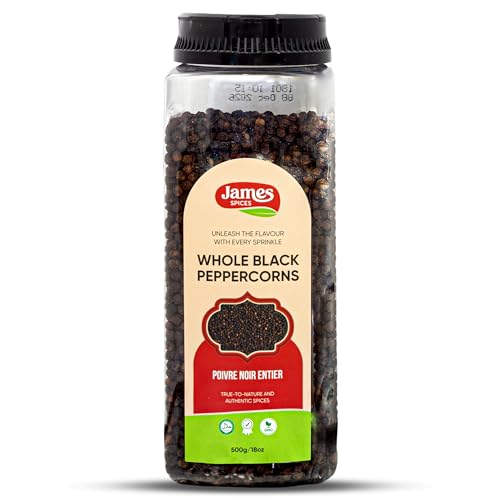 James Spices Inc. Black Pepper (Black peppercorn -500g)
