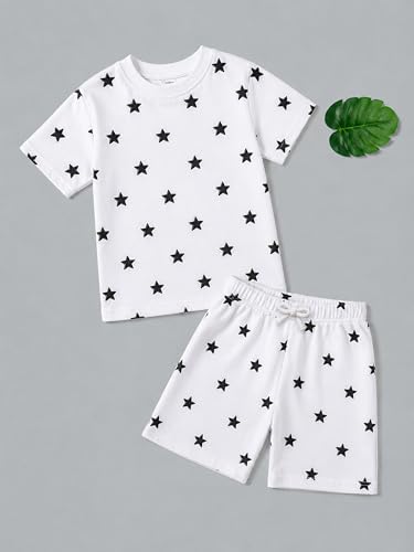 Image of Kidbea Kids Cotton Clothing Set | Ultra-Soft Printed Half Sleeve T-shirt & Shorts Set Comfort Fit Casual Wear for Boys & Girls