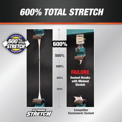 Image of DAP Extreme Stretch Acrylic Urethane Premium Elastomeric Sealant, White, 10.1 Oz (7079818715)