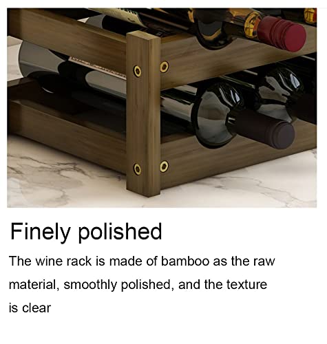 Soporte para vino de madera capacidad 15 botellas miniatura 5