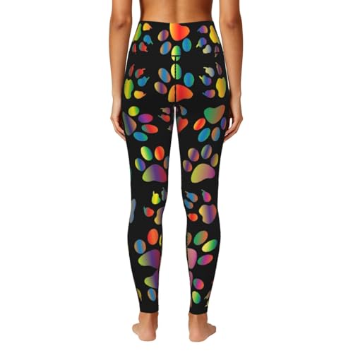 Leggings de huellas de perro mallas de compresion sin transparencias mujer 4