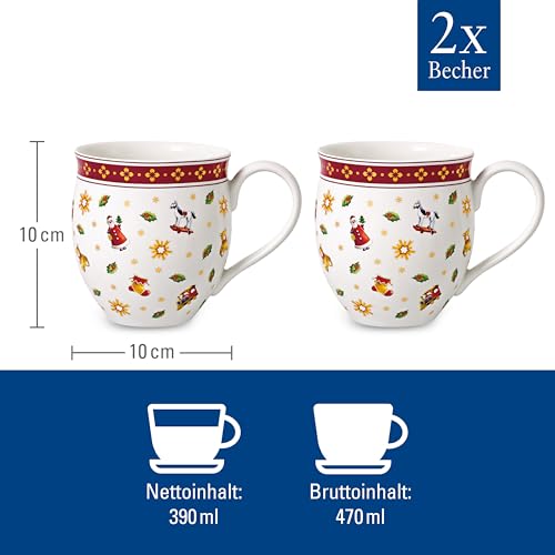 Villeroy & Boch Delight 2-Pieces Mug Set, 2 Count (Pack of 1), White