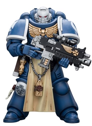 HiPlay JoyToy Warhammer 40K Collectible Figure: Ultramarines Sternguard Veteran with Bolt Rifle 1:18 Scale Action Figures JT9831