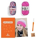 Kombinationstalent: Die Marble lässt sich perfekt mit unserer No.1 kombinieren, so entstehen unzählige neue Häkel- und Strickprojekte!