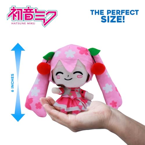 Image of Just Toys LLC Hatsune Miku 6 inch Plush (Pink Outfit)
