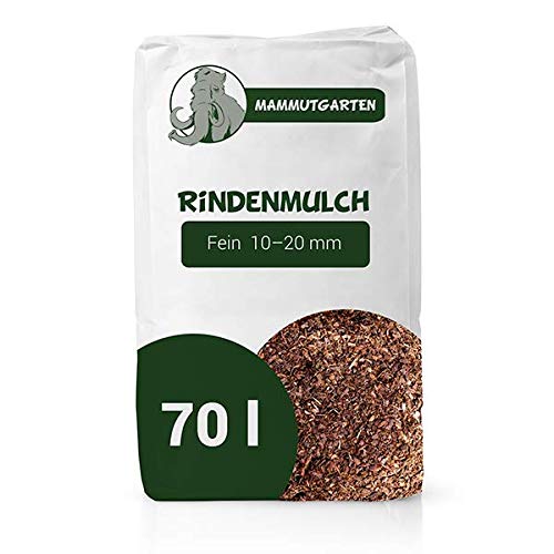 Preisvergleich Produktbild MammutGarten Rindenmulch Kiefer Rinde Garten Fein 10-20mm 70l Sack