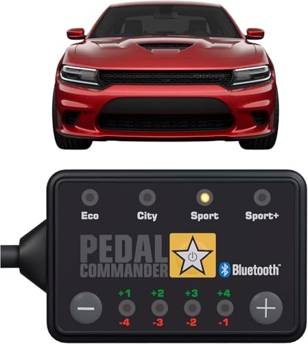 PEDAL COMMANDER Throttle Response Controller Compatible with Dodge Charger 2007-2024 - Anti-Theft, 4 Driving Modes & App Control - Dodge Charger Throttle Controller Performance Accessories