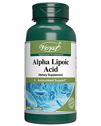 Vorst Alpha Lipoic Acid 300mg 90 Capsules | ALA Antioxidant Anti-Aging | Helps Maintain Blood Sugar Levels, Nerve Health, Tingling Feet, Hands, Limbs | Acido Alfa Lipoico Paleo Friendly