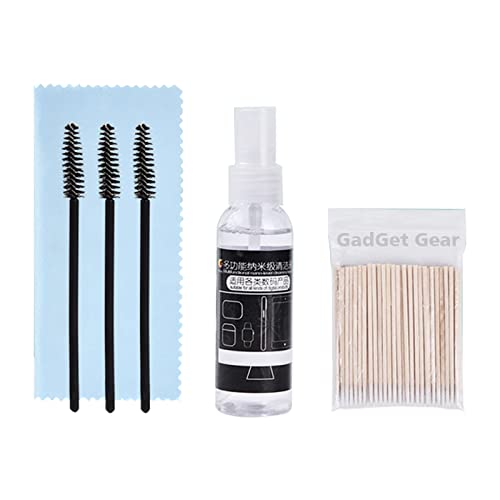 Image of GadgetGear 3 in 1 Cleaning Combo Kit Hygienic Buds and Case with Reusable Micro Bristle Brush for Airpods, Cameras, Laptops, Mobiles, LCD, LED, Computers, TV