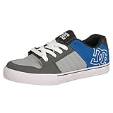 dc chase Kinder Schuhgröße 32,5 EU DC Shoes Kinder Schuhe Chase grau blau - Bitte Maße beachten (32.5 EU, Grau Blau)