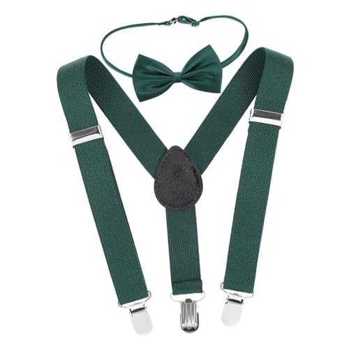 FOMIYES Baby Boy Bow Tie Set 1 Set Bow Tie Suspenders Dress Suspenders for Boys Elastic Adjustable Fashion Versatile