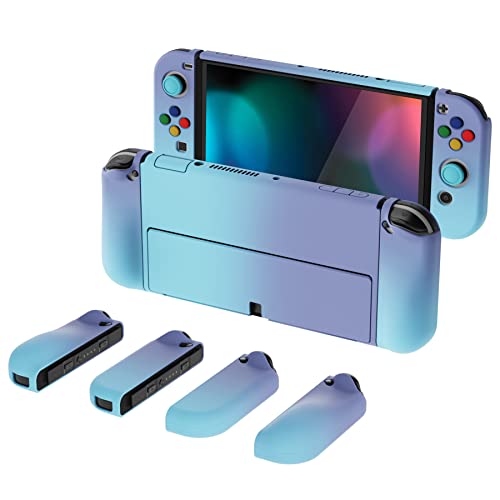 PlayVital AlterGrips Hülle für Nintendo Switch OLED, Joy Con Slim Case Schutzhülle Zubehör, Ergonomsche Grip mit Thumbst...