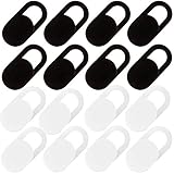 【Fácil de instalar】- Cuando lo pegue, simplemente alinéelo con su cámara web, instálelo y presione durante unos segundos para que encaje perfectamente.