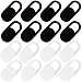 Osuter 20PCS Cache Webcam Autocollant, Webcam Cover Slider Cache Camera Ordinateur Portable pour Macboook Pro iPad iPhone Mac Smartphones Tablettes(Noir et Blanc)
