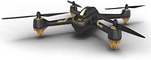 Top-down view of the Hubsan H501A drone with arrows indicating forward, backward, left, and right movement directions.