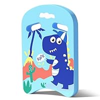 Schwimmbrett Kinder Schwimmbrett Kickboard Schwimmhilfe Cartoon Schwimmen Kickboard Trainingsausrüstung Unicorn Schwimm Board Mit Griffen Schwimmtraining Für Kinder (Blau Dinosaurier)
