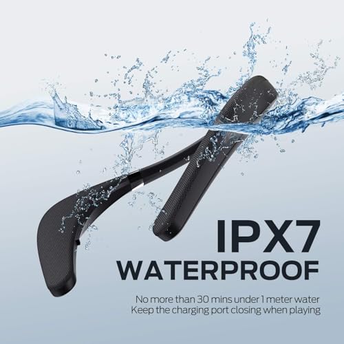 Image of Monster Boomerang Neckband Bluetooth Speaker, Neck Speaker Bluetooth Wireless, 12H Playtime, True 3D Stereo Sound, Portable Soundwear, IPX7 Waterproof, for Home Sport Outdoor