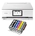 Produktbild IC-Office TS8751 Tintenstrahl Multifunktionsdrucker 3-in-1 (Drucken, Kopieren, Scannen, SD-Karte, Duplex, WLAN, AirPrint) weiß + 6 XXL Tintenpatronen