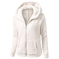 Algopix Similar Product 18 - gbyLJF Womens Fuzzy Fleece Hoodie Full