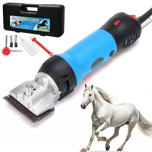 Tondeuse équine avec tension de lame ajustable et moteur puissant de 690W