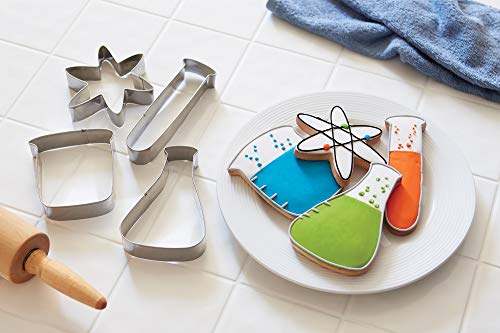 Fox Run Science Cookie Cutters Chemistry Set, 4 Piece, Stainless Steel #TOP1