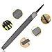 5Pcs 6 Inch Industrial Steel Files Set Flat/Round/Half Round/Triangle/Square For Metalworking Woodworking Steel Rasp File Flat
