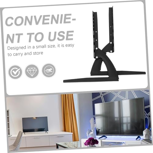 Support TV réglable pour salon moderne socle de table élégant pour écran LCD - 6