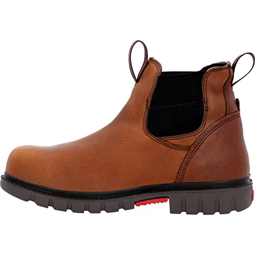 ROCKY Worksmart Waterproof Composite Toe Work Chelsea Boot Size 10.5(W) Brown by ROCKY - Used condition - Image 5