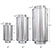 VIVOSUN 6 Inch Inline Duct Fan Noise Reducer Stainless Steel Silencer Duct Muffler for Hydroponic Grow Tent Ventilation System, Silver