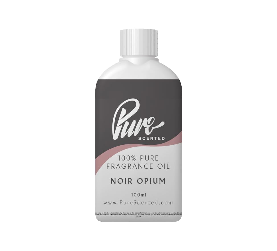 Pure Scented 100ml Fragrance Oil - Vegan & Cruelty-Free, for Candles, Soaps, Slime, Diffusers, Cosmetics, Wax Melts & DIY Crafts (1 x 100ml, Noir Opium) — image 1